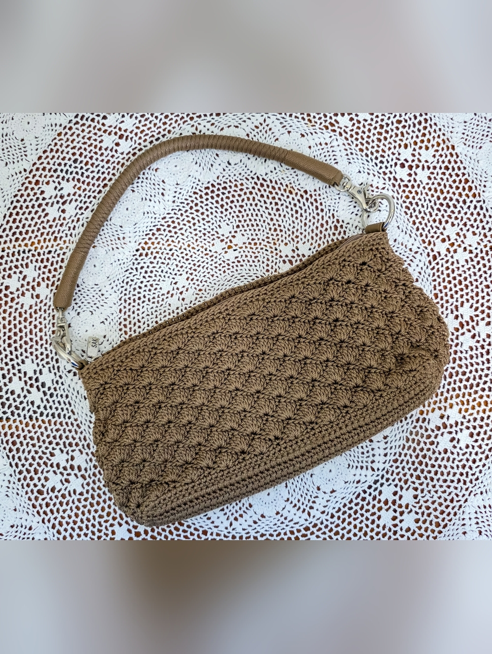 The Sak Woven Crochet Shoulder Bag